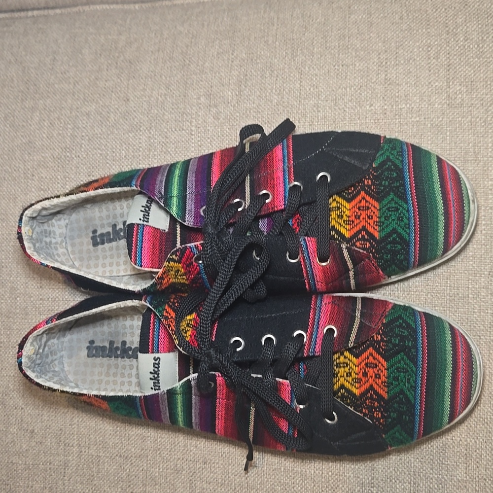 Inkkas Colorful Incan Patterned Sneakers men's 13.